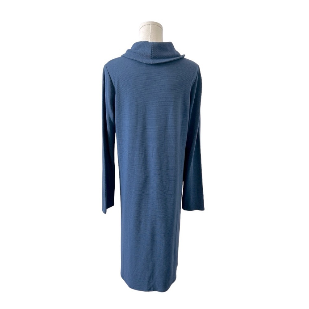 J. Jill ✘ NWT Wearever Collection Scoop Neck Tunic Top Dress, Twilight Blue, M - Picture 3 of 6